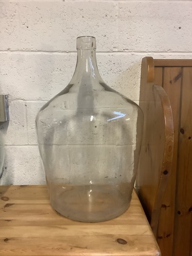 Large antique old clear - old, glass