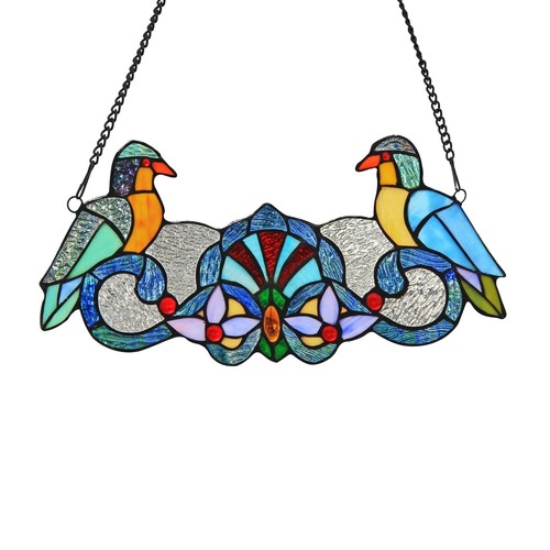 Folk art bird stained - bird,