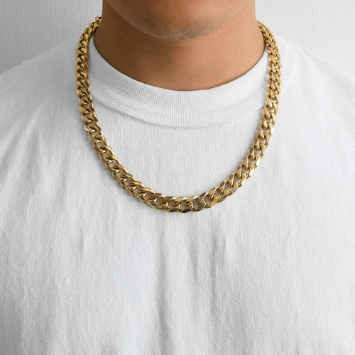 Men 12mm 18k gold plated - 12mm,