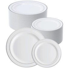 Disposable Plastic Plates with