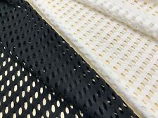 Airtex MESH FABRIC BLACK Sports Mesh Material Stretch Net Dress Shirt Lining