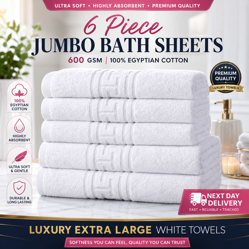 Jumbo bath sheets 90x140cm - 6,