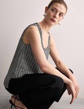 M&S - Jaeger Womens Black Silk