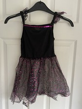 Halloween/Fancy Dress/Dress Up Girls Dress with sequins and pink stars 3-4 years