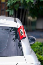 Funny Car tag label decal