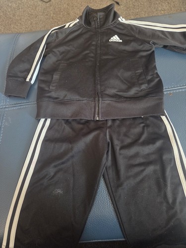 Adidas black tracksuit size - adidas,