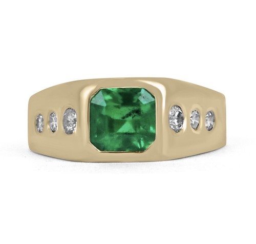 Natural zambian emerald ring - natural,