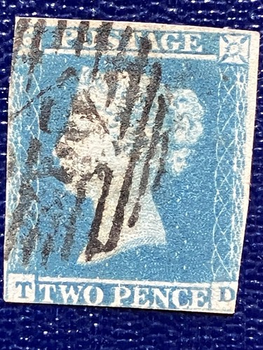 Two penny blue stamp - two,