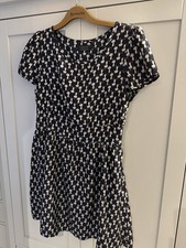 Pussycat London Navy Cat Print Dress Size 12