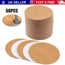 50x Cork Coasters Round Cork