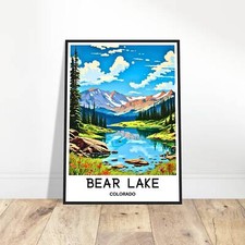 Bear Lake Travel Print Poster
