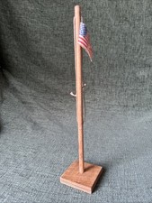 Fort Cheyenne Western USA Flag Pole 1960s Wooden Timpo Britains EM328