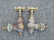 Antique Globe Brass Bath Taps 