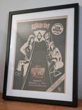 GENESIS Original framed promo ad poster. 1973.A3.Frame Size 53cm x 43cm 