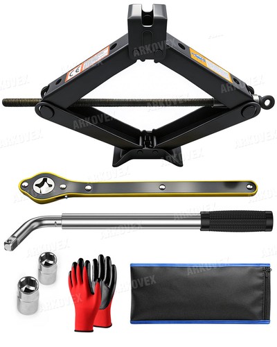 Ton car scissor jack handle - car,