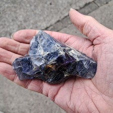 Vintage Slag Glass Specimen, North East England, Purple, approx 192g