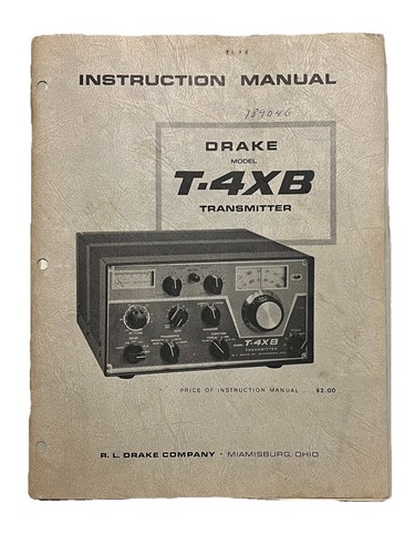 1968 drake 4xb transmitter - drake,