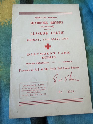 1955 shamrock rovers v - shamrock,