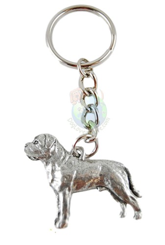 Mastiff keychain pewter - mastiff,