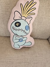 George Disney Pink Stitch Scrump Shaped Cushion Soft Plush Bedroom Decor