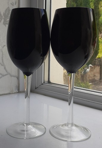 Black bowl crystal wine - 2,