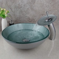 Chrome Bathroom Sink Round