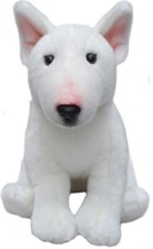 White Bull Terrier Plush Soft