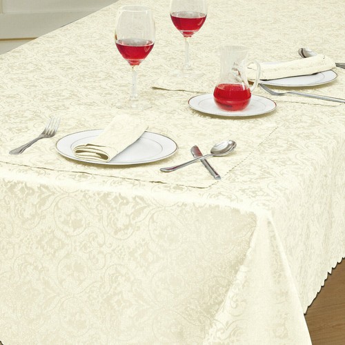 Tablecloth damask floral - tablecloth,