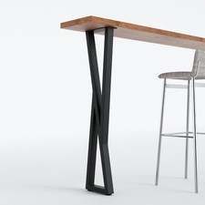 2PCS Breakfast Bar Legs AUCTION Heavy-Duty 105cm Industrial Metal Table Legs