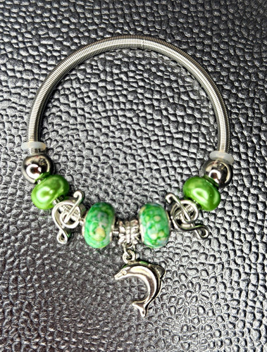 Silver tone snake - tone,