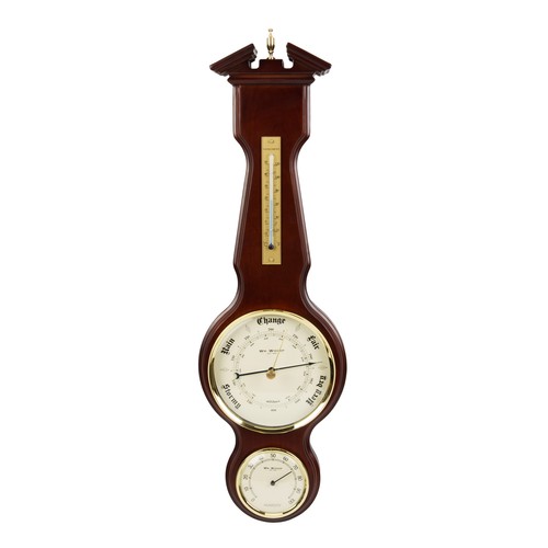 Banjo wooden wall - wall, barometer
