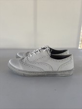 Gabor White Leather Brogue