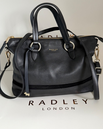 Radley black leather hobo - black,