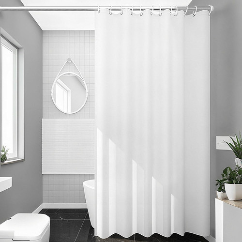 White shower curtain - shower, 180x200