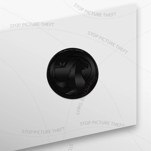 Black metal vauxhall logo - black,