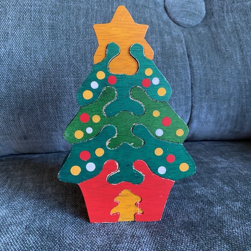 Vintage 1990s wooden - vintage, christmas