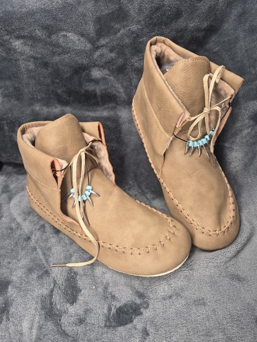 Hand made tan leather - hand,