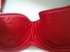 L'AGENT BY AGENT PROVOCATEUR SUPER RARE RED DANITA BRA SIZE 32DD