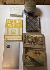 Antique Wood Piece Puzzle Lot