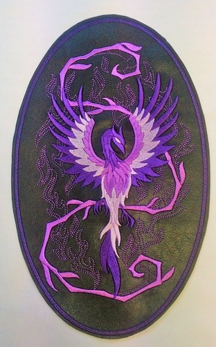Phoenix embroidered - phoenix, in