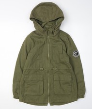 Girls green parka coat - h&m,