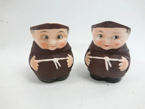 Pair vintage goebel monk - of,