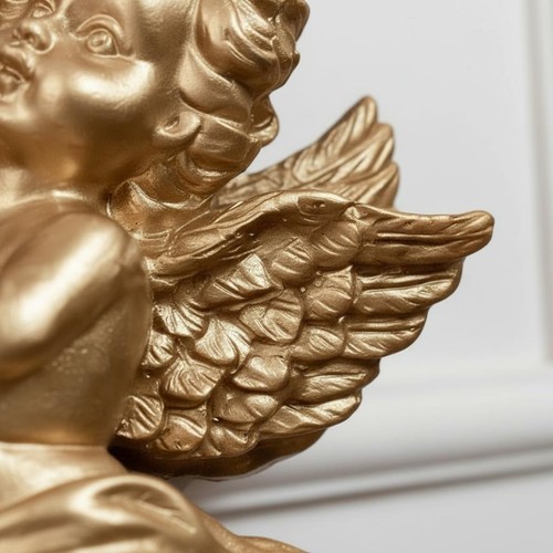 Cherub wall ornament sculpted - cherub,