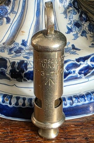 Metal military whistle - metal,