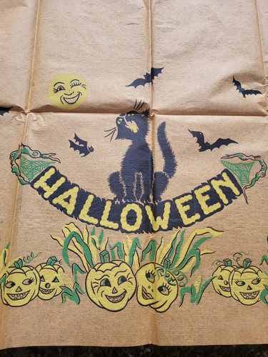 Vintage halloween crepe paper - halloween,