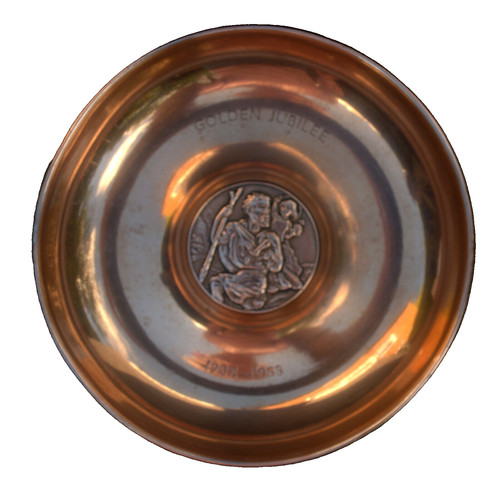 Vintage copper silver plate - vintage, copper/silver