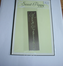 Sweet Poppy Merry Christmas Words Stencil