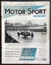 MOTOR SPORT Magazine JUN 1934 AC 16.66 TESTED Fraser Nash 1? Litre Engine