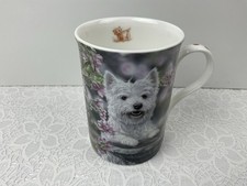 Danbury Mint Westies By Paul Doyle Bone China Mug Unused Condition