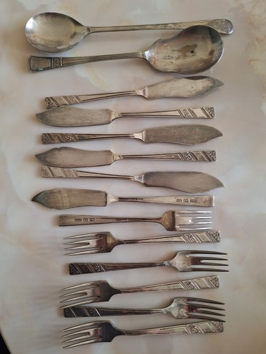 Silver plated epms cutlery set - silver,